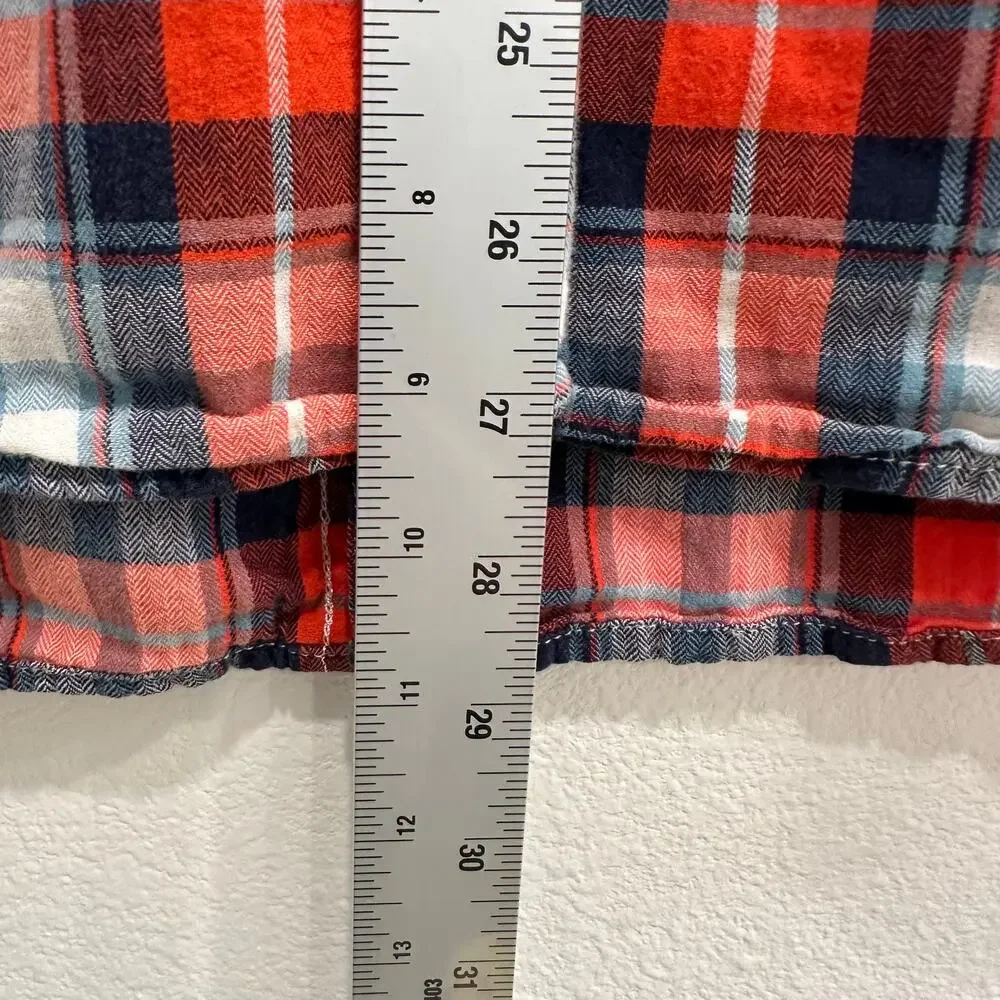 The North Face Mens Large Red Plaid Shirt Short Sleeve ButtonUp Camping Gorpcore